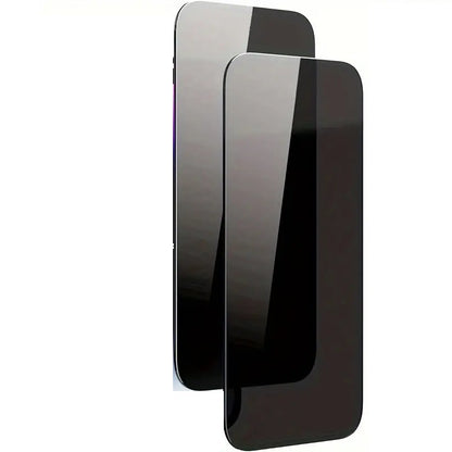 Privacy Anti-Peeping Tempered Glass Screen Protector for iPhone 6 to 15 Pro Max – Black