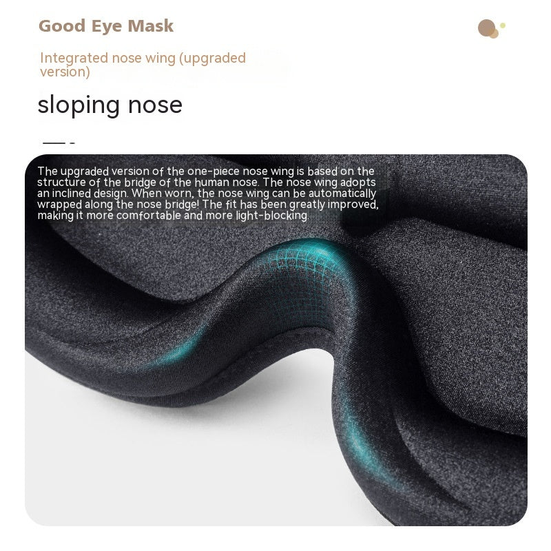 3D Cloud-Soft Sleep Mask – High-Rebound Memory Foam Blackout Shield