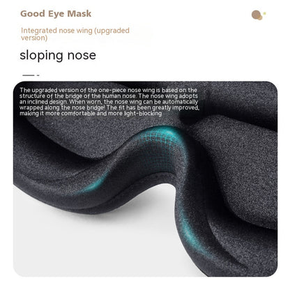 3D Cloud-Soft Sleep Mask – High-Rebound Memory Foam Blackout Shield